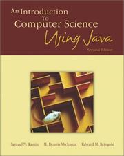 Cover of: An introduction to computer science using Java
