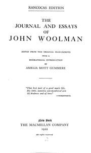 Cover of: The journal and essays of John Woolman