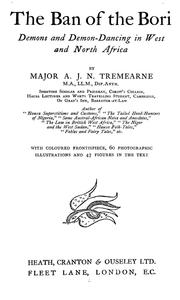 The ban of the Bori by Arthur John Newman Tremearne