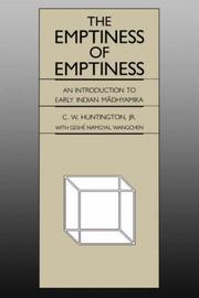 Cover of: Emptiness of Emptiness: An Introduction to Early Indian M&#x0101; Dhyamika (National Foreign Language Center Technical Reports)