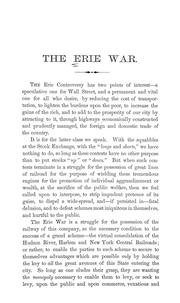 Cover of: The Erie war