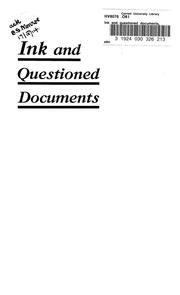 Cover of: Ink and questioned documents