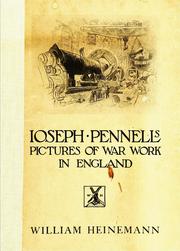 Cover of: Joseph Pennell's pictures of war work in England by Joseph Pennell