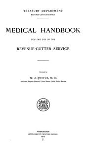 Cover of: Medical handbook for the use of the Revenue-cutter service.