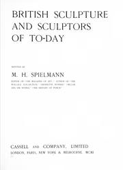 Cover of: British sculpture and sculptors of today