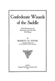 Cover of: Confederate wizards of the saddle by Bennett Henderson Young