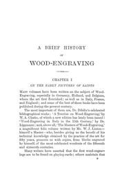 Cover of: A brief history of wood-engraving from its invention