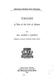 Cover of: Callias: A Tale of the Fall of Athens