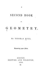 Cover of: second book in geometry.