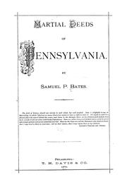 Cover of: Martial deeds of Pennsylvania