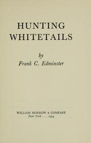 Cover of: Hunting whitetails
