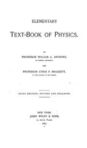Cover of: Elementary text-book of physics