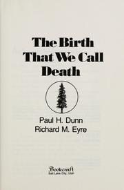 Cover of: The birth that we call death