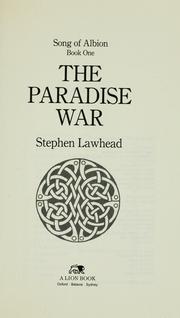 Cover of: The Paradise War (The Song of Albion #1)