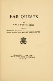 Cover of: Far quests: by Cale Young Rice.