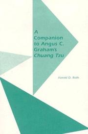 Cover of: Companion to Angus C. Graham's Chuang Tzu: The Inner Chapters (Monographs of the Society for Asian and Comparative Philosophy, 20)