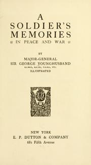 Cover of: A soldier's memories in peace and war