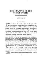 Cover of: The mulatto in the United States: including a study of the rôle of mixed-blood races throughout the world