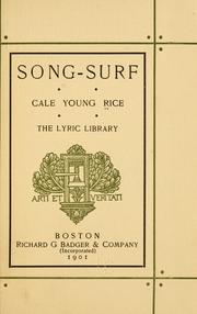 Cover of: Song-surf
