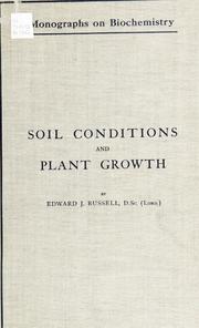 Cover of: Soil conditions and plant growth