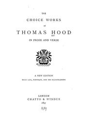Cover of: choice works of Thomas Hood: in prose and verse.