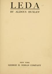Leda by Aldous Huxley