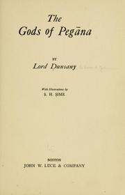 Cover of: The gods of Pegāna by Lord Dunsany