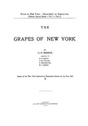 Cover of: The grapes of New York by U. P. Hedrick