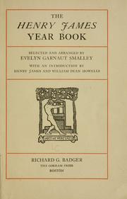 Cover of: The Henry James year book
