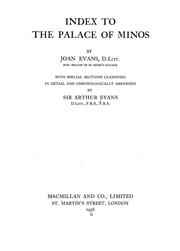 Cover of: The palace of Minos by Evans, Arthur Sir