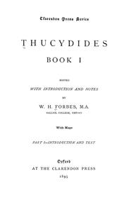 Cover of: Thucydides. by Thucydides
