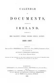 Cover of: Calendar of documents, relating to Ireland by Public Record Office