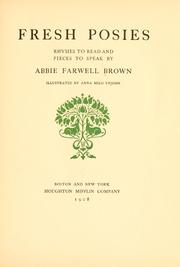 Cover of: Fresh posies by Abbie Farwell Brown