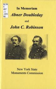 Cover of: In memoriam: Abner Doubleday, 1819-1893, and John Cleveland Robinson, 1817-1897.