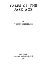 Cover of: Tales of the jazz age