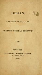 Cover of: Julian, a tragedy in five acts.