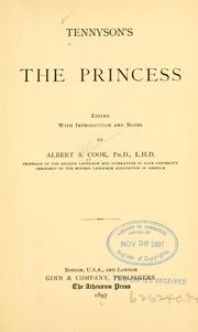 Cover of: Tennyson's The princess: a medley