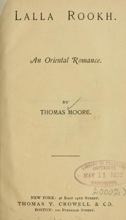Cover of: Lalla Rookh. by Thomas Moore