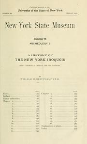 Cover of: A history of the New York Iroquois: now commonly called the Six Nations