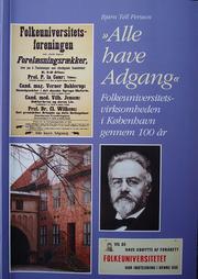 Cover of: Alle have Adgang by Bjørn Tell Persson