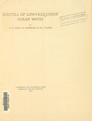 Cover of: Spectra of low-frequency ocean waves