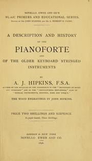 Cover of: description and history of the pianoforte and of the older keyboard stringed instruments