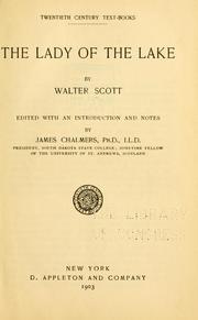 Cover of: The lady of the lake by Sir Walter Scott