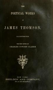 Cover of: The poetical works of James Thomson.