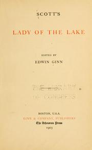 Cover of: Scott's lady of the lake by Sir Walter Scott