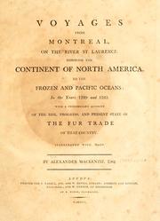 Cover of: Voyages from Montreal by Sir Alexander Mackenzie