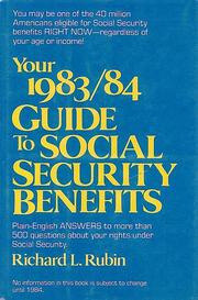 Cover of: Your 1983/84 Guide to Social Security Benefits
