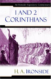 Cover of: 1 and 2 Corinthians: An Ironside Expository Commentary (Ironside Expository Commentaries)