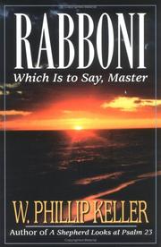 Cover of: Rabboni: which is to say, Master