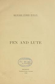 Cover of: Pen and lute.